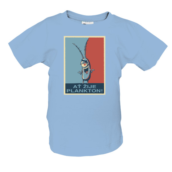 Tričko s potiskem Ať žije Plankton