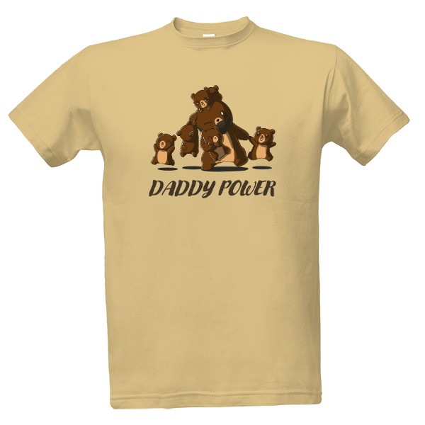 Tričko s potiskem Daddy Power