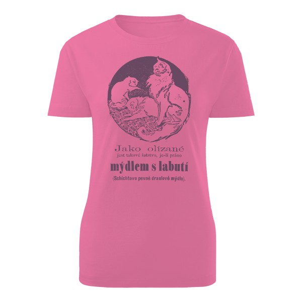 Tričko s potiskem Mýdlo s labutí