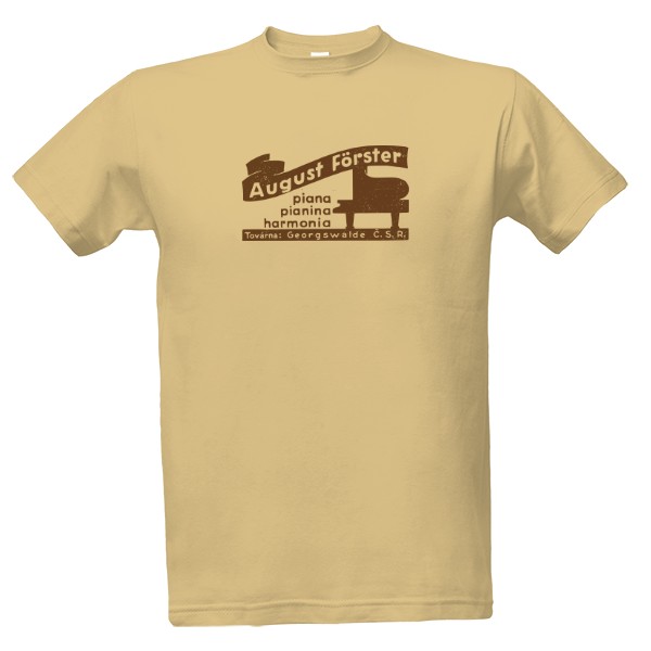 Tričko s potiskem Piana August Förster