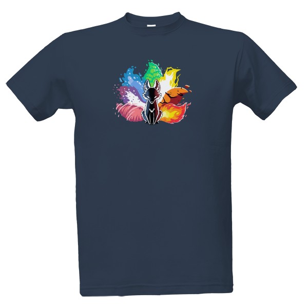 T-shirt Seven-tailed fox Kitsune